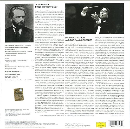 Tchaikovsky - Piano Concerto No.1 In B Flat Minor, Op.23, TH.55 - Vinyl | Martha Argerich , Claudio Abbado , Berliner Philharmoniker