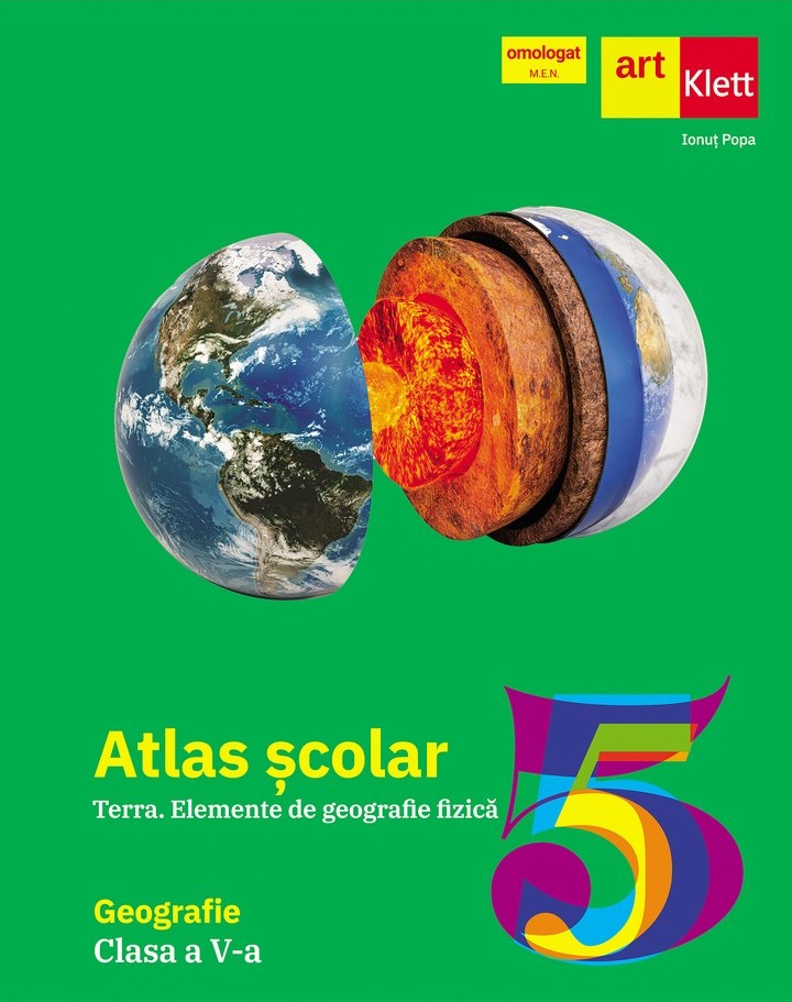 Atlas geografic scolar, clasa a V-a | Ionut Popa