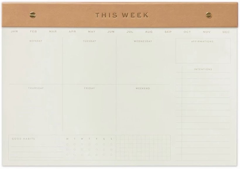 Planner saptamanal - Camel | DesignWorks Ink