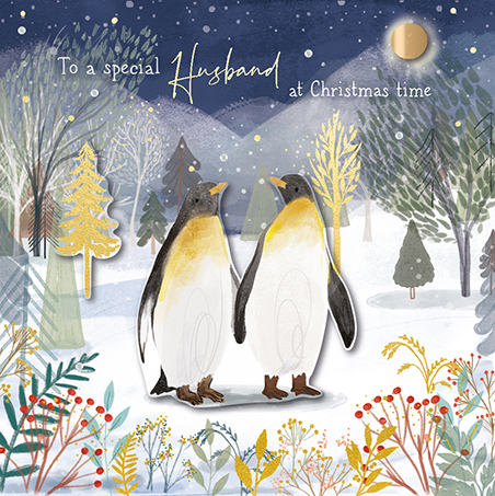 Felicitare - Into the Forest - Husband - Winter Penquins | Ling Design