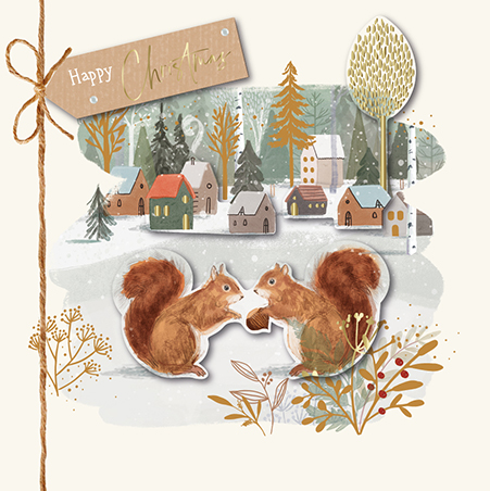 Felicitare - Into the Forest - Winter Squirrels | Ling Design