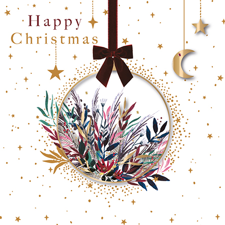 Felicitare - Winter Solstice - Happy Christmas Bauble | Ling Design