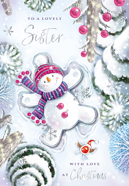 Felicitare - Xmas - Sister - Fun in the Snow | Ling Design