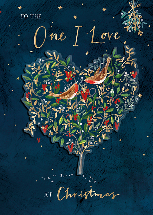 Felicitare - Xmas - One I Love - Christmas Robins | Ling Design