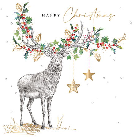 Felicitare - Festive Sketchbook - Christmas Stag