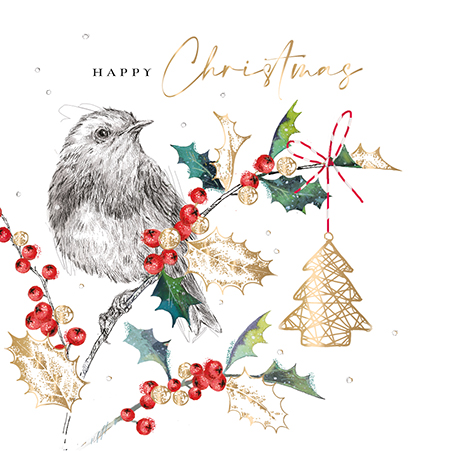 Felicitare - Festive Sketchbook - Christmas Robin | Ling Design