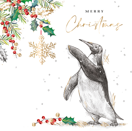 Felicitare - Festive Sketchbook - Christmas Penguin | Ling Design