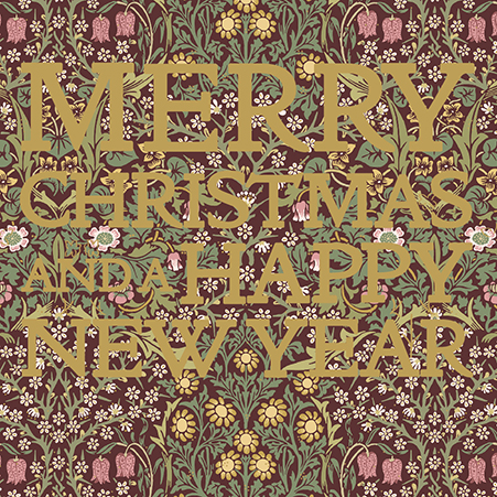 Set 8 felicitari - Morris & Co - Christmas Blackthorn | Ling Design