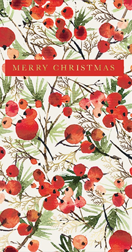 Felicitare - Money Wallets - Red Berries | Great British Card Company