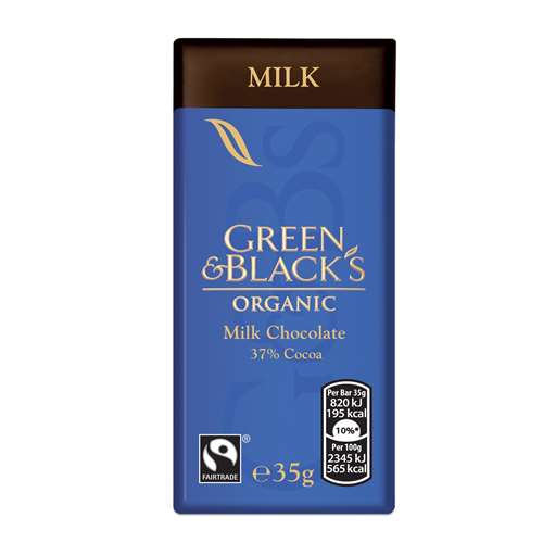 Ciocolata cu lapte - Green & Black\'s | Unicorn Naturals