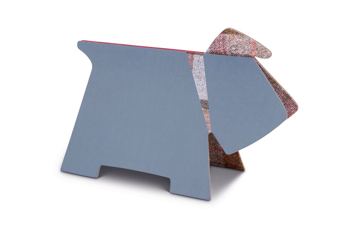 Suport de carte - Stay! Doggy Book Rest - Grey Plaid | If (That Company Called) - 1 | YEO