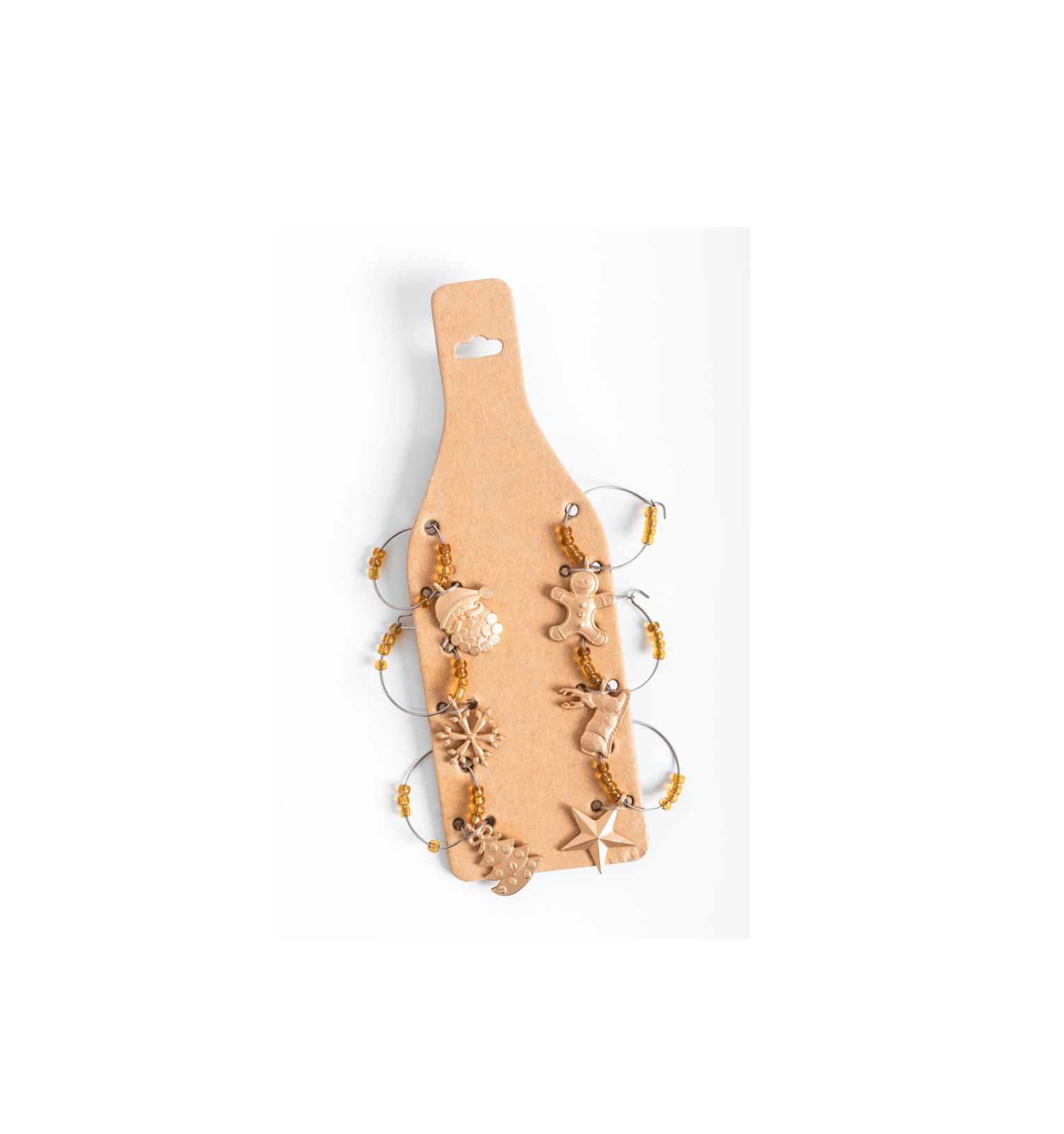 Ornament brad - Wine Charm Christmas Bottle - mai multe modele - pret pe bucata | Kaemingk