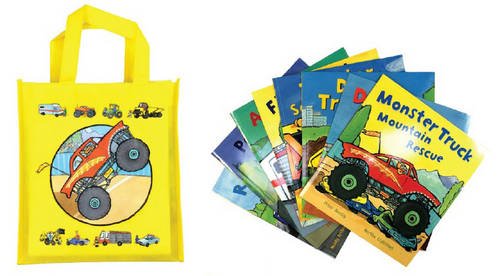 Vezi detalii pentru Busy Wheels: Bag Collection – 8 Book Bag Set | Peter Bently, Mandy Archer