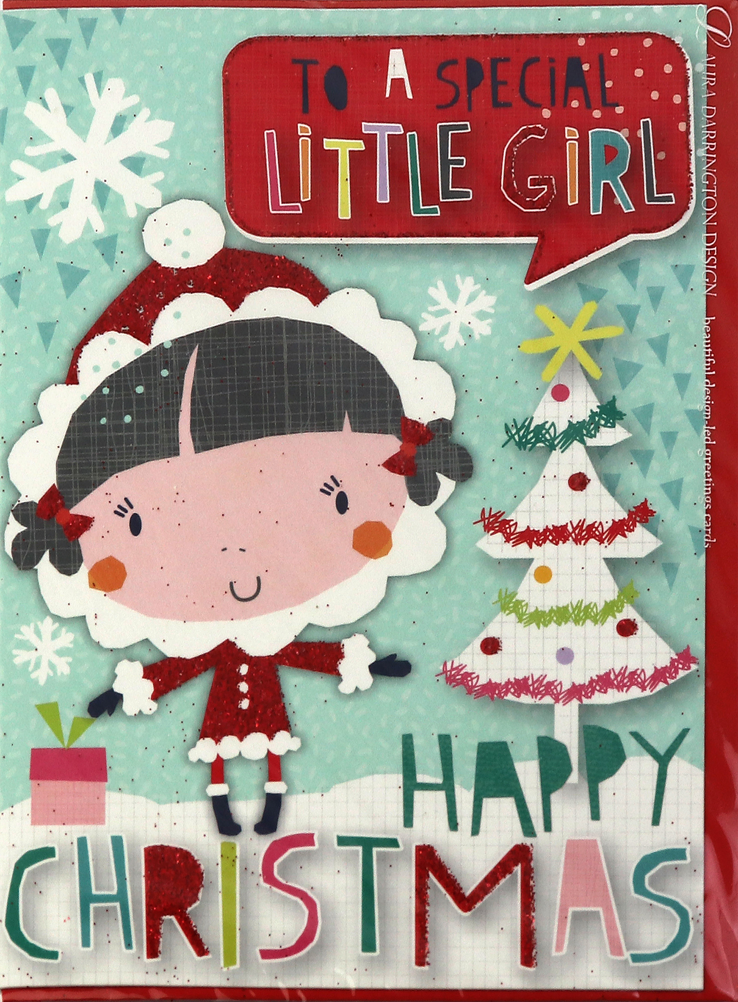  Felicitare - To A Special Little Girl Happy Christmas | Laura Darrington Design 