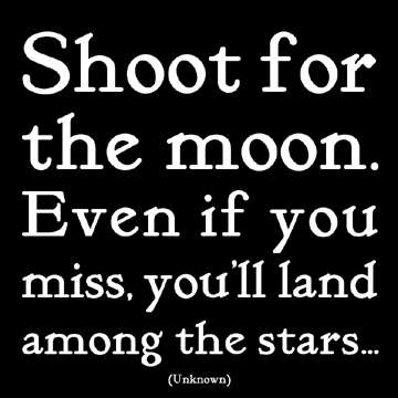 Magnet - Shoot for the moon | Quotable Cards