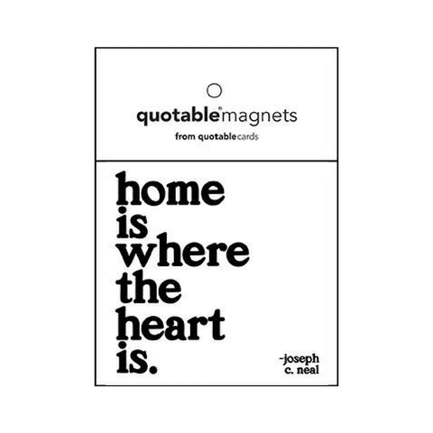 Magnet - Home Is Where Heart | Quotable Cards