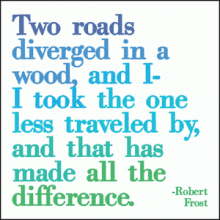 Magnet - Two Roads Diverged | Quotable Cards