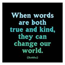 Magnet - When Words Are Both True And Kind | Quotable Cards