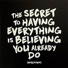 Magnet - The Secret to Having Everything | Quotable Cards