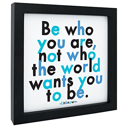 Fotografie inramata - Be Who You Are | Quotable Cards