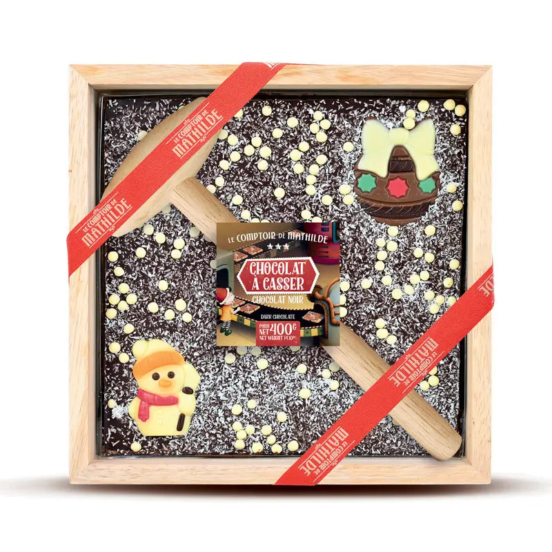  Cutie ciocolata neagra de Craciun | Comptoir de Mathilde 