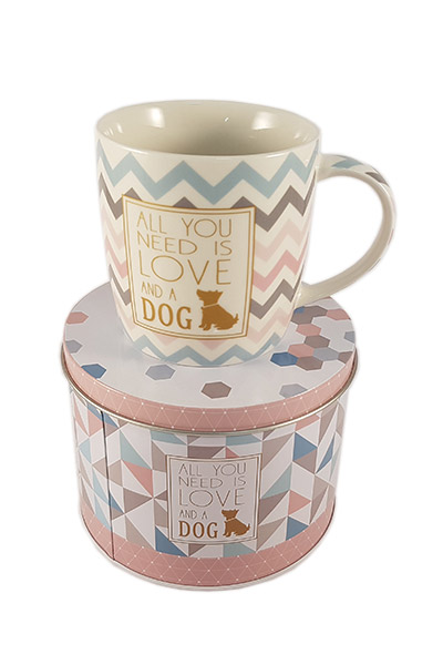 Cana in cutie cadou - All you need is love and a dog | Nuova R2S