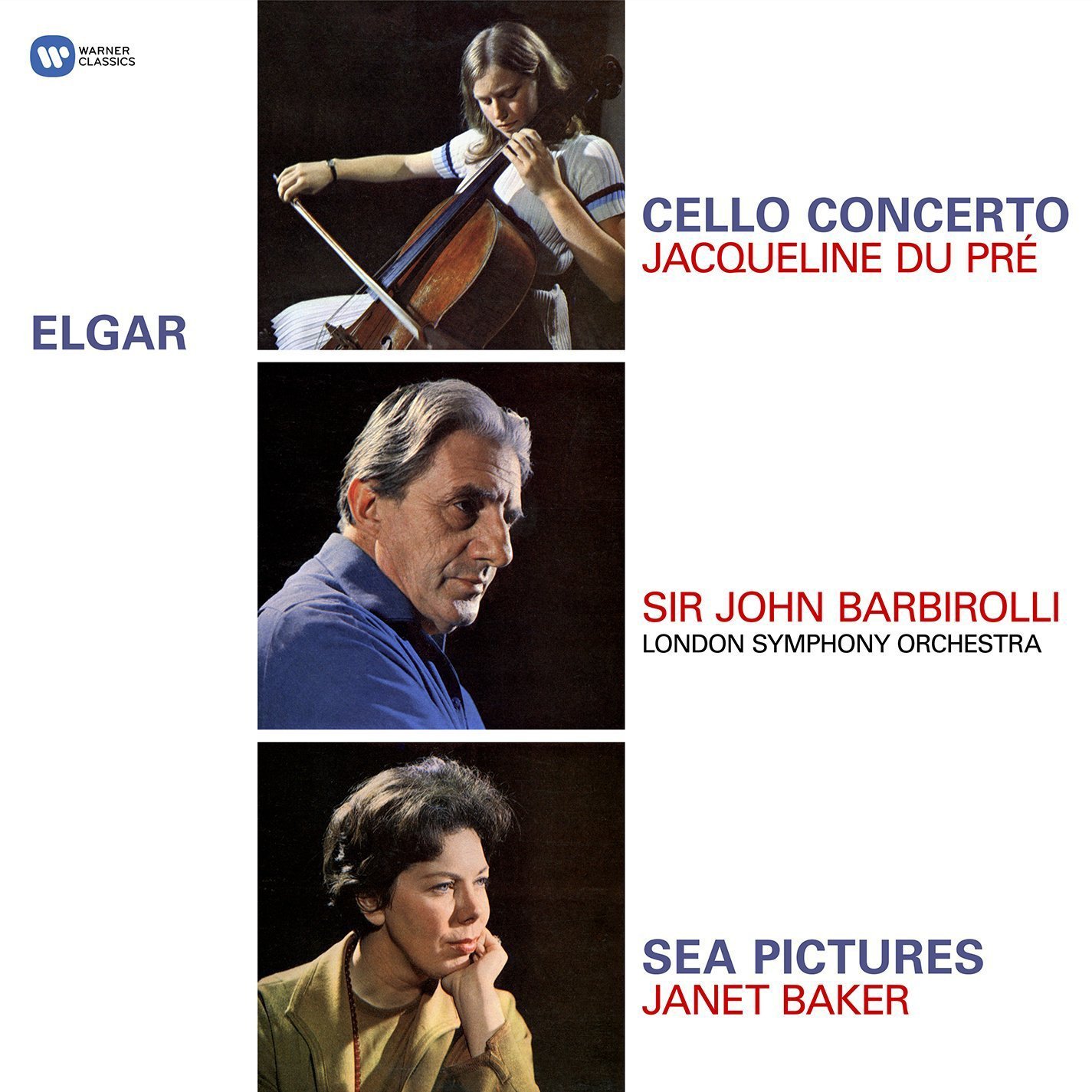 Elgar - Cello Concerto, Sea Pictures - Vinyl | Jacqueline Du Pre, Janet Baker