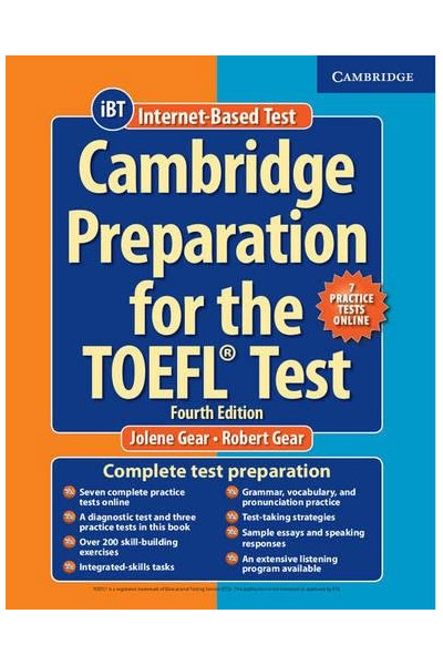 Cambridge Preparation for the TOEFL Test Book with Online Practice Tests and Audio CDs | Jolene Gear, Robert Gear