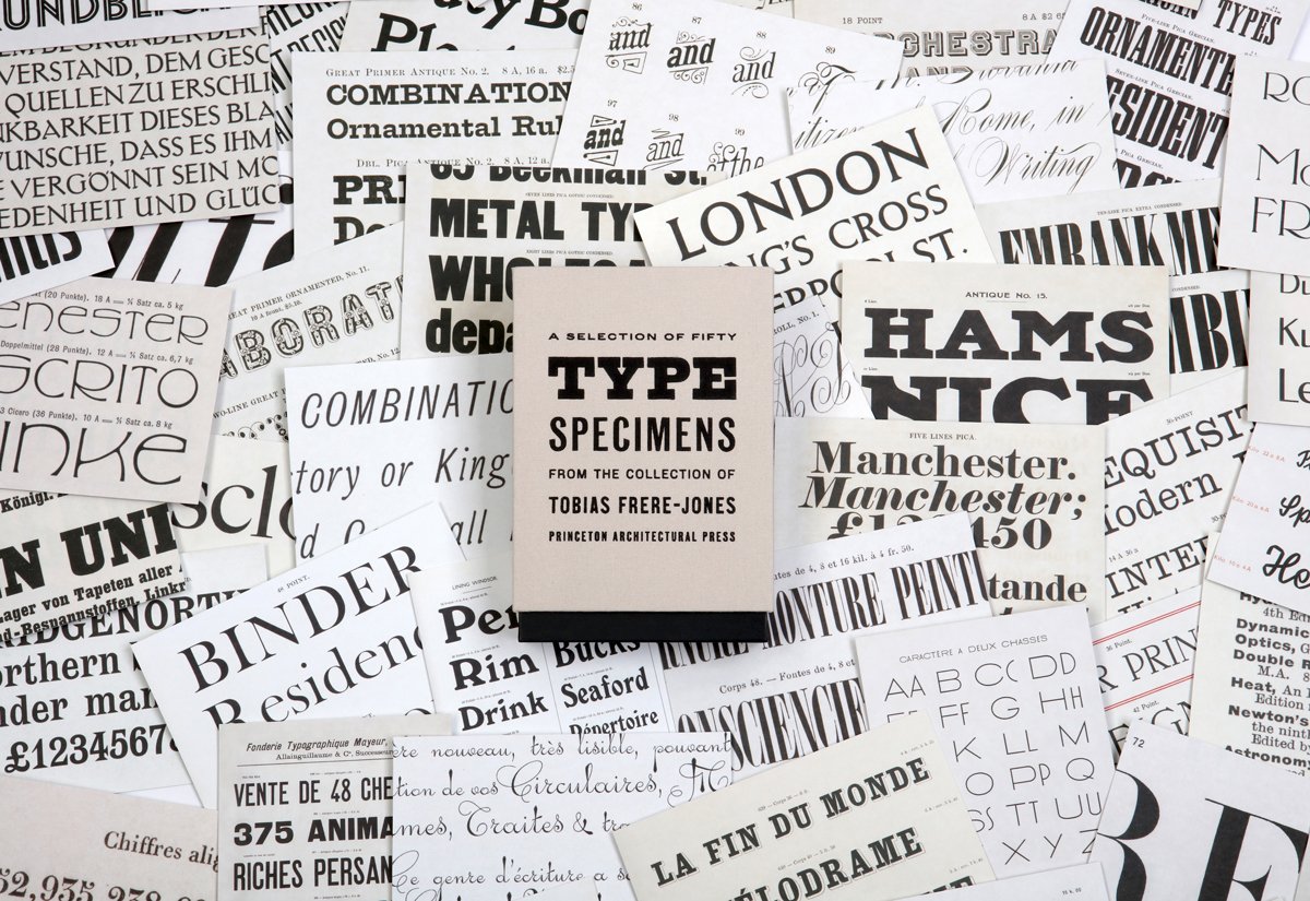 Carte postala - Fifty Type Specimens - Mai multe modele | Princeton Architectural Press - 1 | YEO