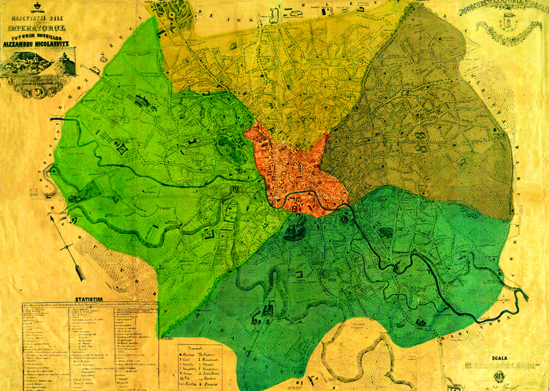 Harta Bucuresti 1871 | imagine 2022
