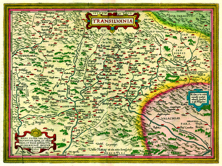 Harta Transilvania 1566 | carturesti.ro imagine 2022 cartile.ro