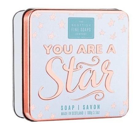 Sapun in cutie metalica - You Are a Star, 100g | The Scottish Fine Soaps Company