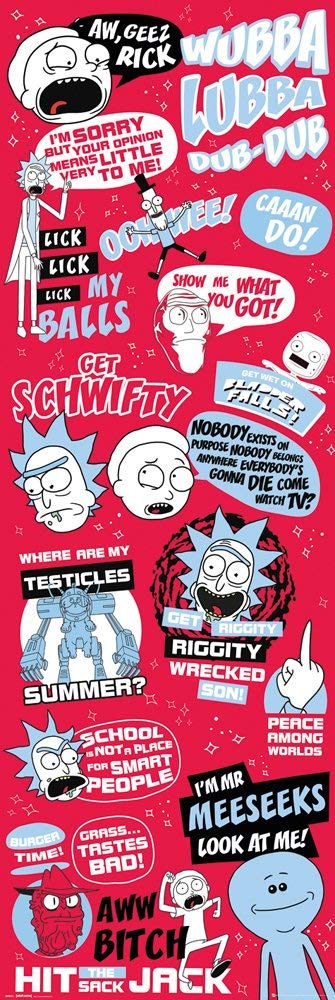 Poster - Rick and Morty Quotes | GB Eye