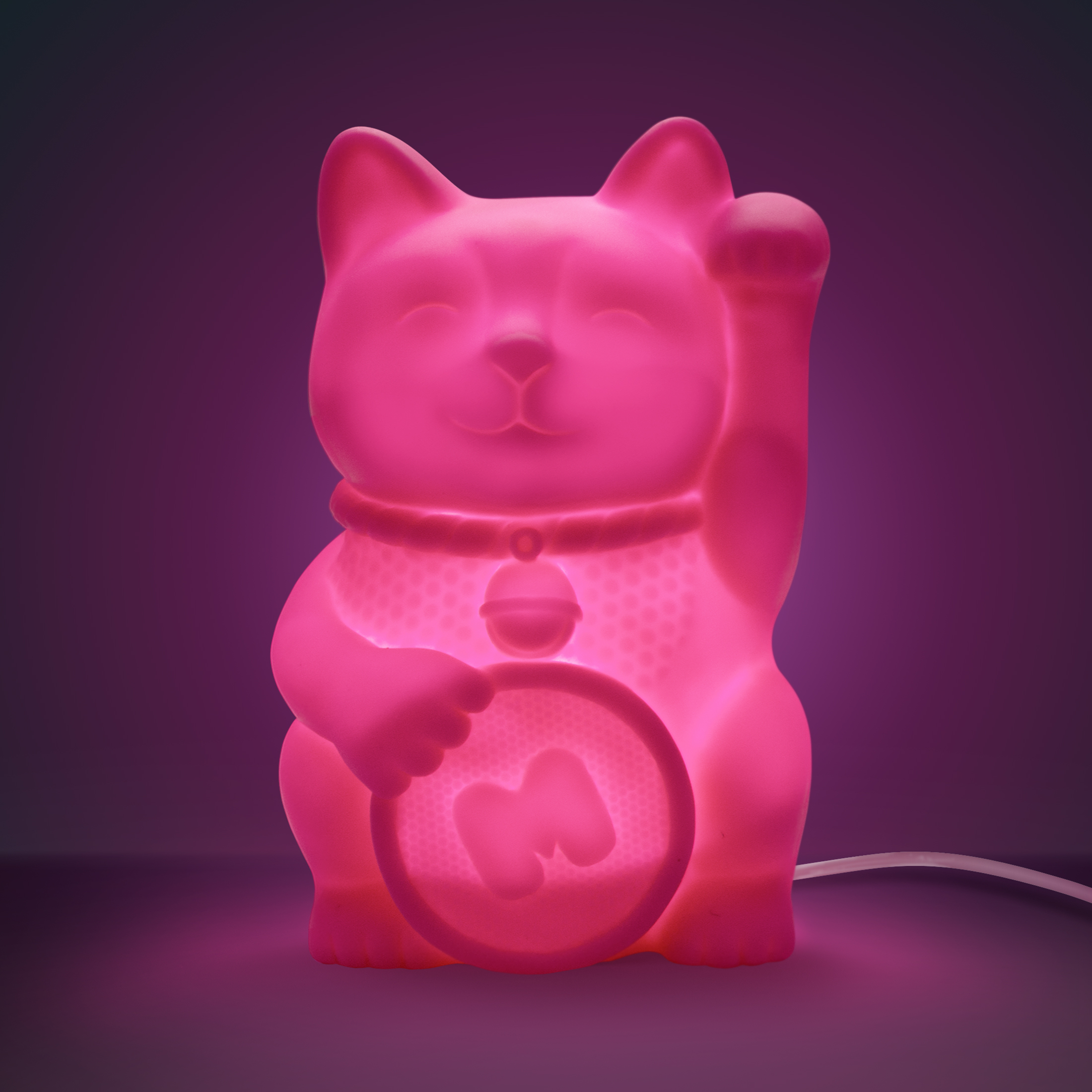 Lampa Led-Lucky Cat | Just Mustard