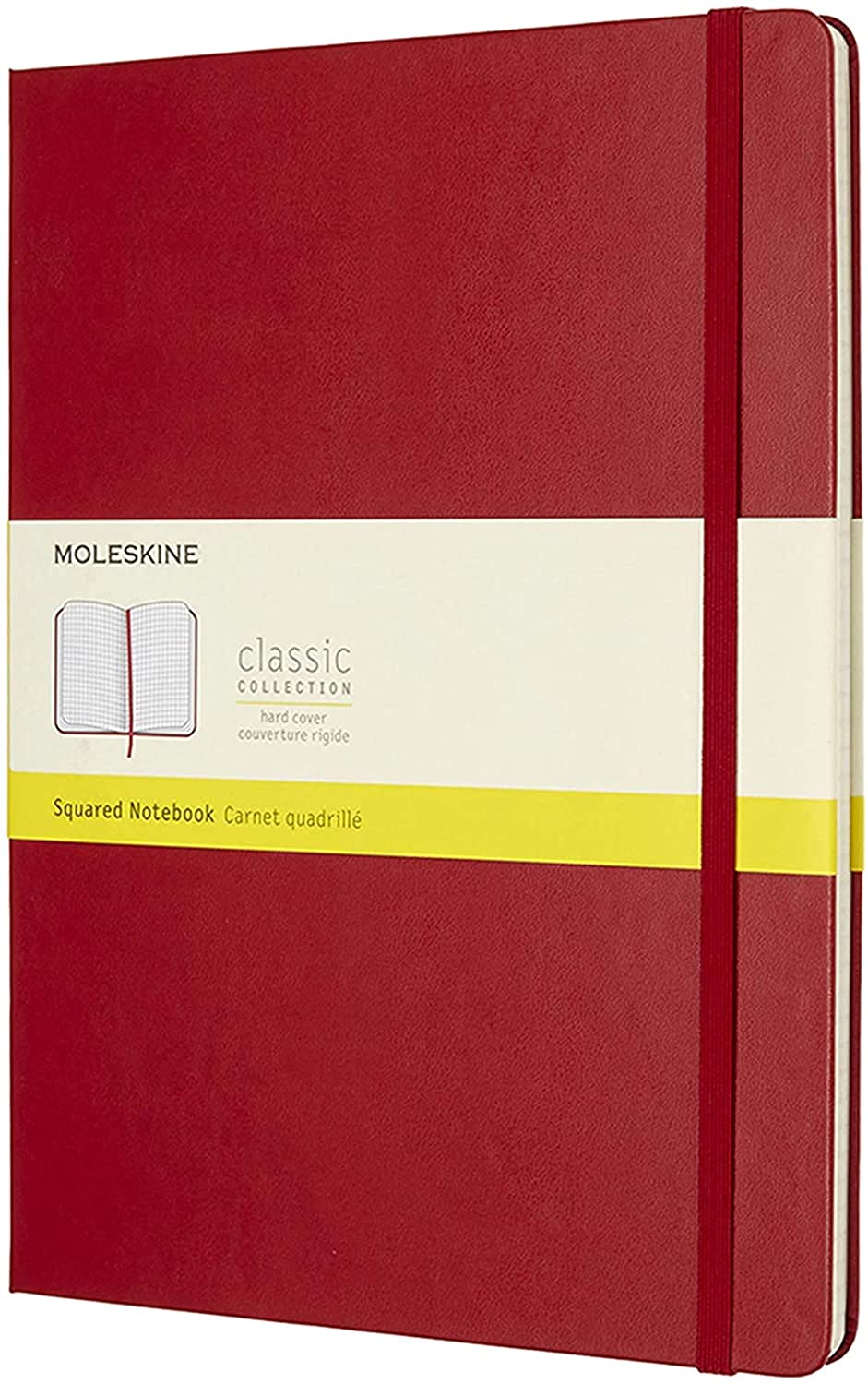 Carnet - Moleskine Classic - X-Large, Hard Cover, Squared - Scarlet Red | Moleskine