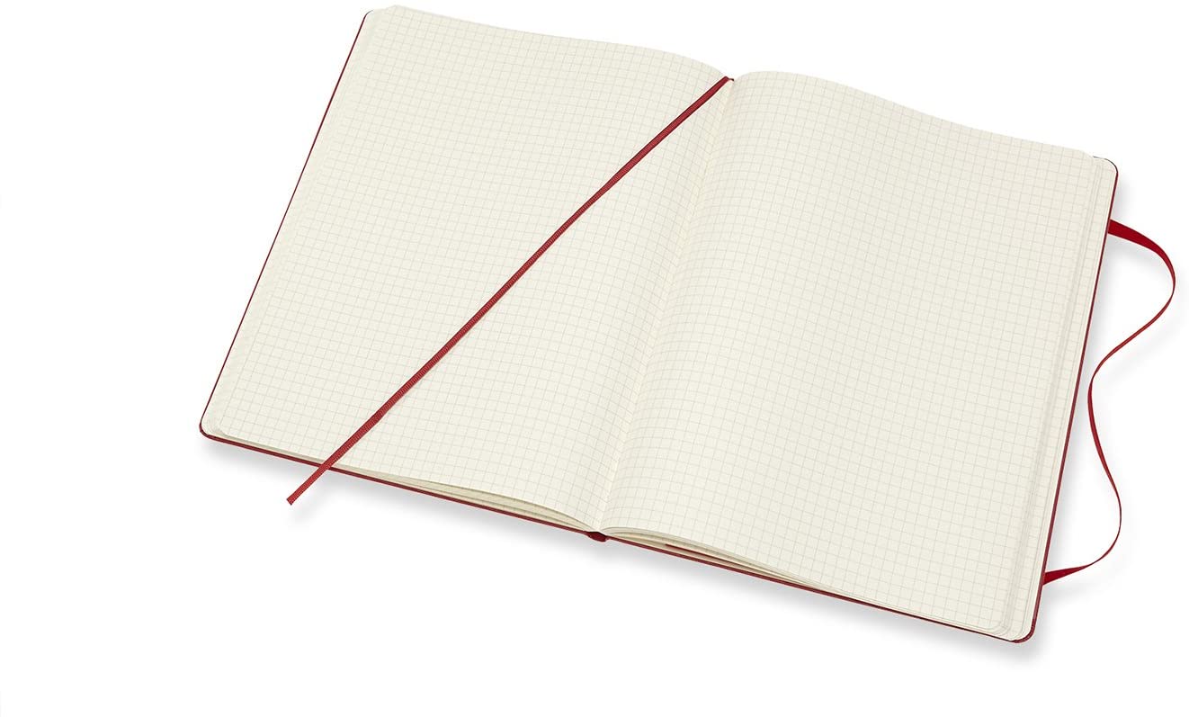 Carnet - Moleskine Classic - X-Large, Hard Cover, Squared - Scarlet Red | Moleskine - 2 | YEO