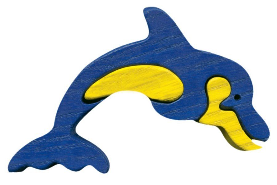 Puzzle din lemn - Mini Delfin | Fauna