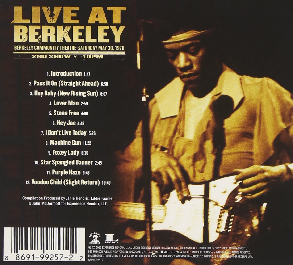 Live At Berkeley | Jimi Hendrix - 1 | YEO