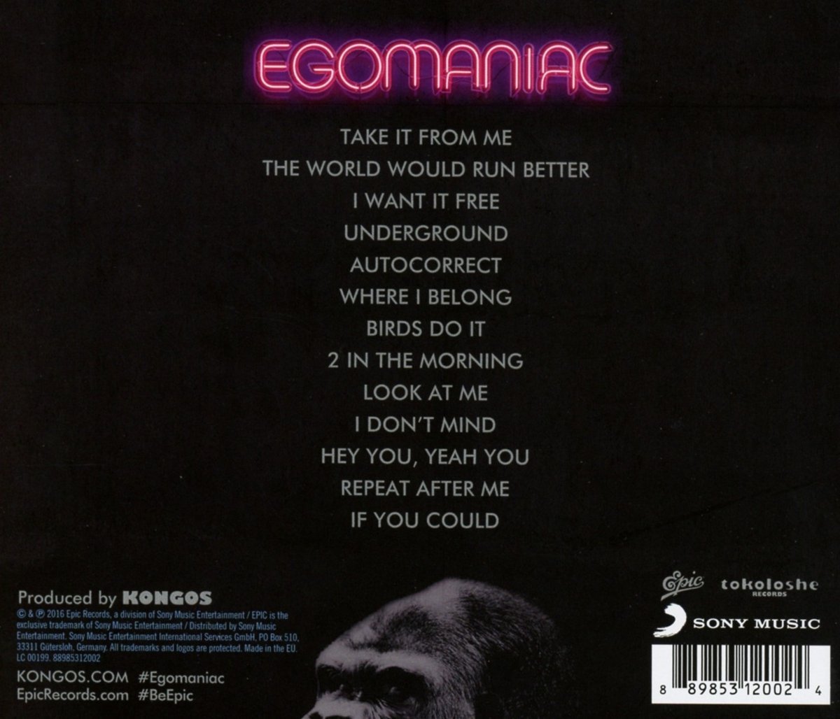 Egomaniac | Kongos