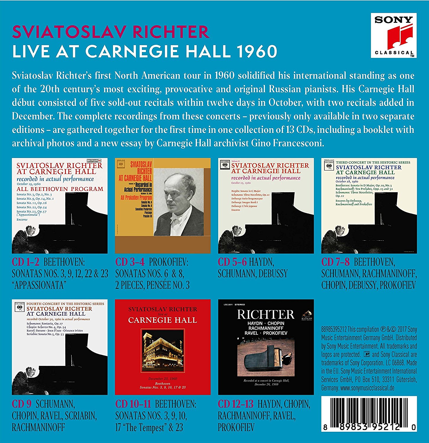 Sviatoslav Richter Live At Carnegie Hall | Sviatoslav Richter - 2 | YEO