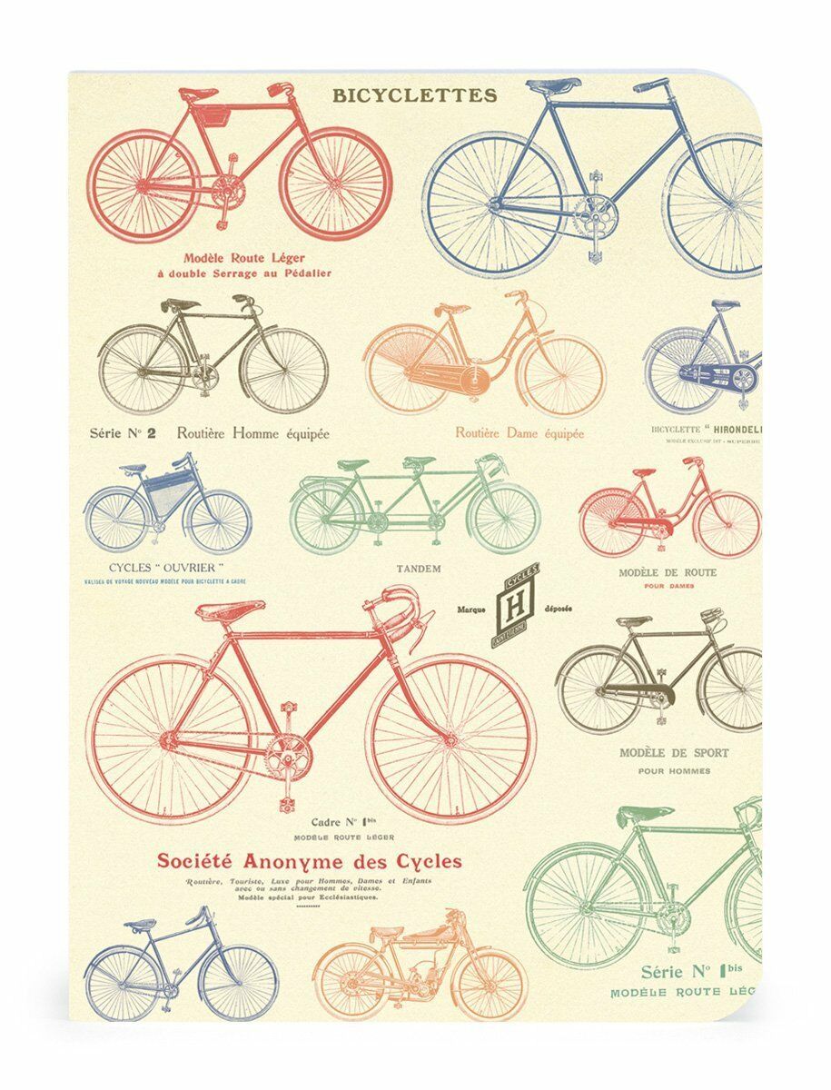 Set 3 carnetele-Vintage Bicycles | Cavallini Papers & Co. Inc.