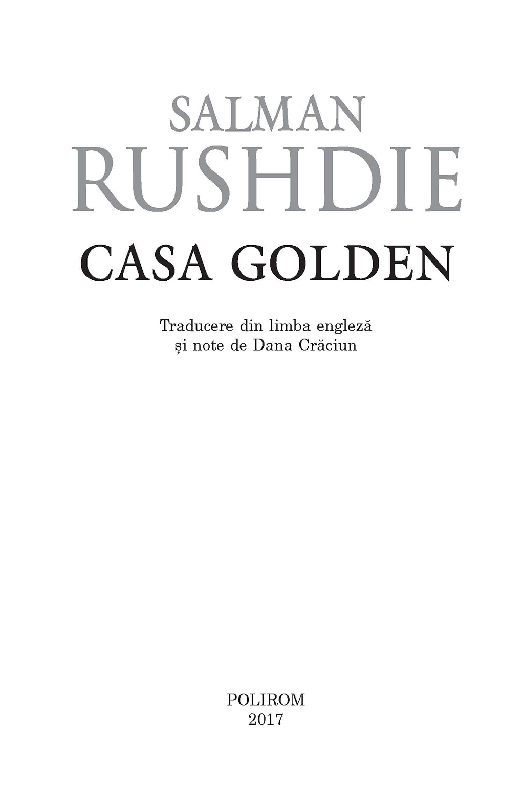 Casa Golden | Salman Rushdie - 3 | YEO