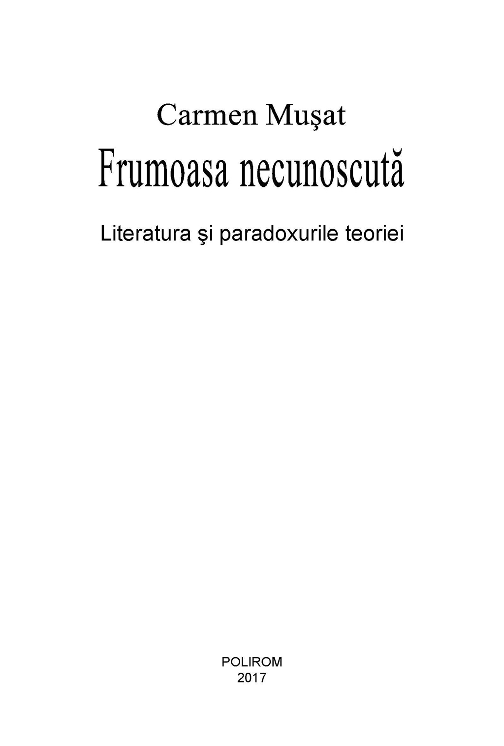 Frumoasa necunoscuta | Carmen Musat - 5 | YEO