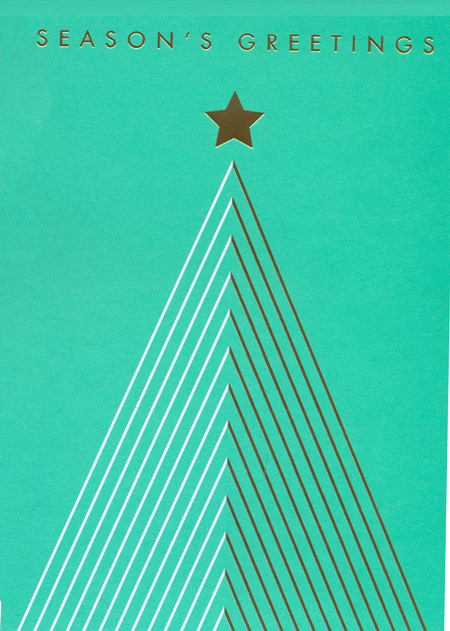  Felicitare - Season' Greetings Teal Tree Christmas | Lagom Design 
