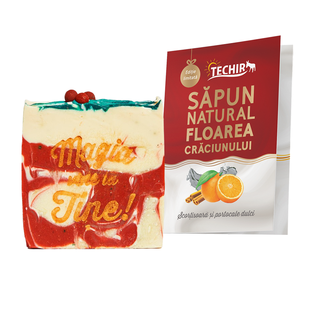 Sapun natural - Floarea Craciunului - 120 g | Techir - 2 | YEO