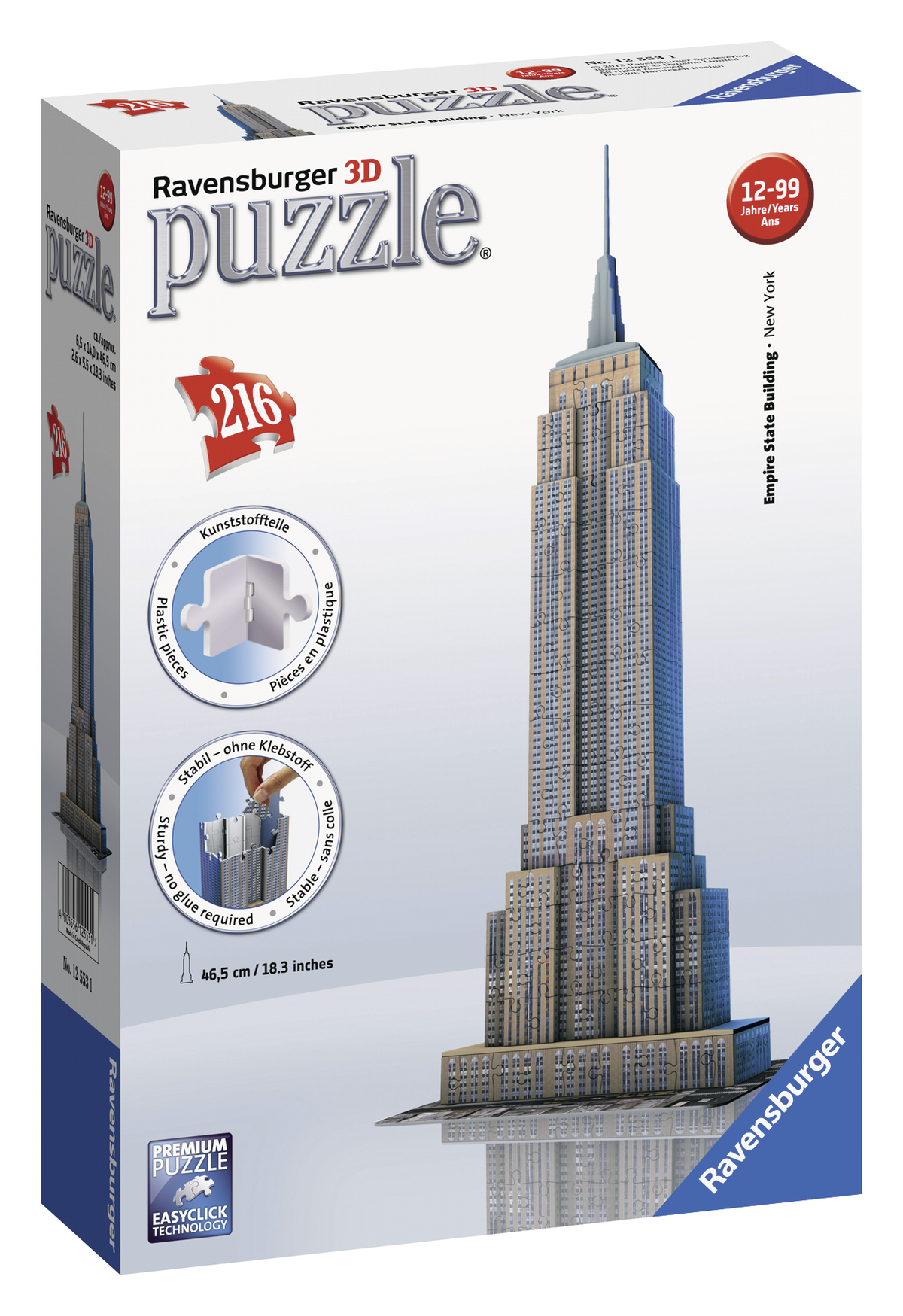 Puzzle 3D Empire State Building - 216 piese | Ravensburger