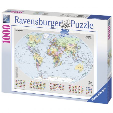 Puzzle Harta politica a lumii, 1000 piese | Ravensburger