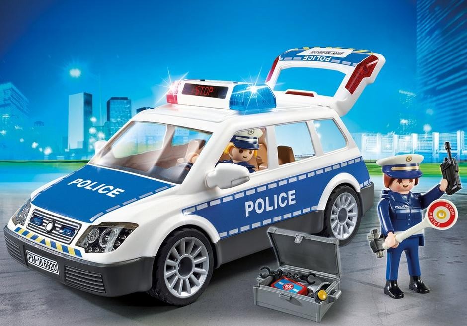 Set jucarii - Masina de Politie cu Lumina si Sunete | Playmobil