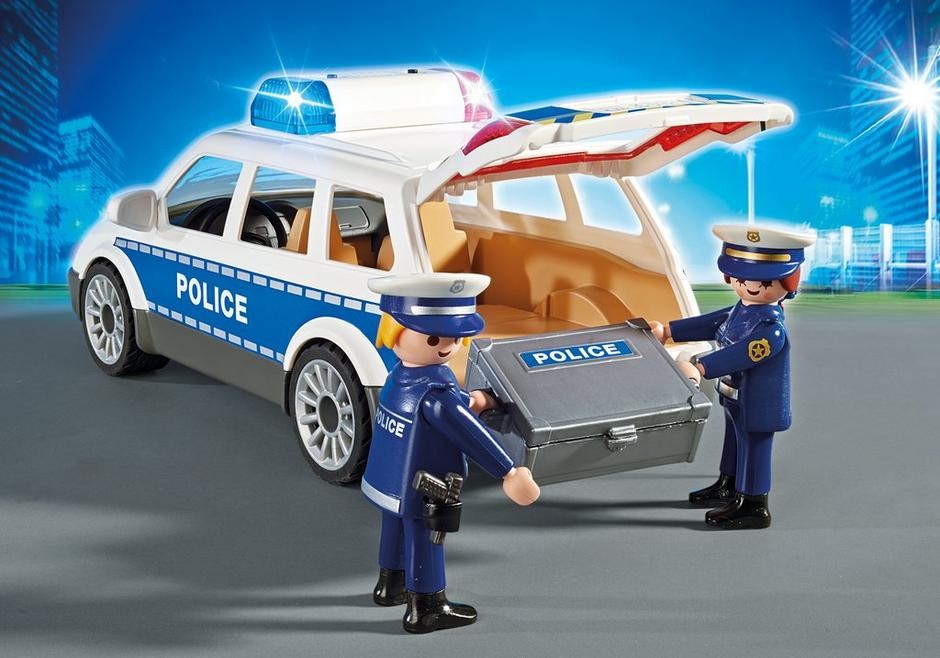 Set jucarii - Masina de Politie cu Lumina si Sunete | Playmobil - 1 | YEO