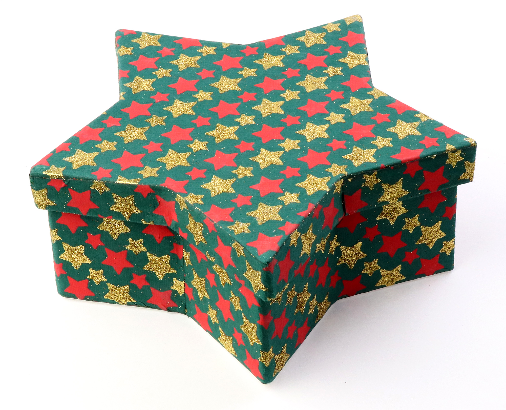  Cutie cadou - Christmas Stars, 19x19x7.5cm | Mandiwal Papers 